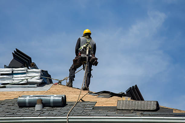 Professional Roof Replacement technician working in Wautoma, WI